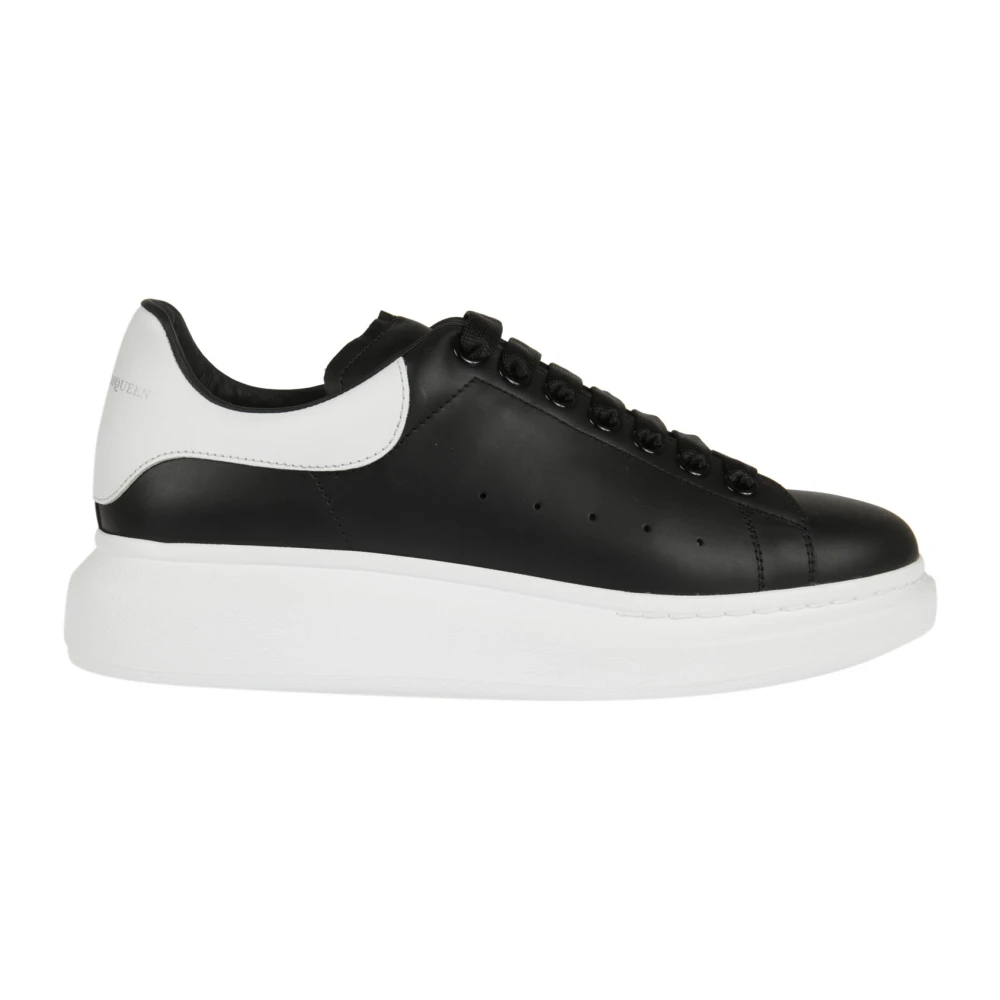 Alexander Mcqueen Men's Black Leather Sneakers For