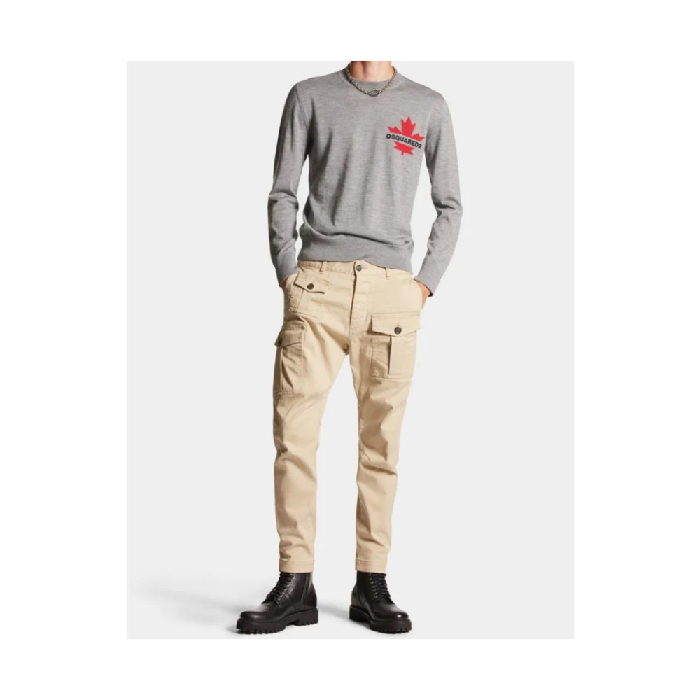 Dsquared2 Cargo Icon Broek Beige Heren