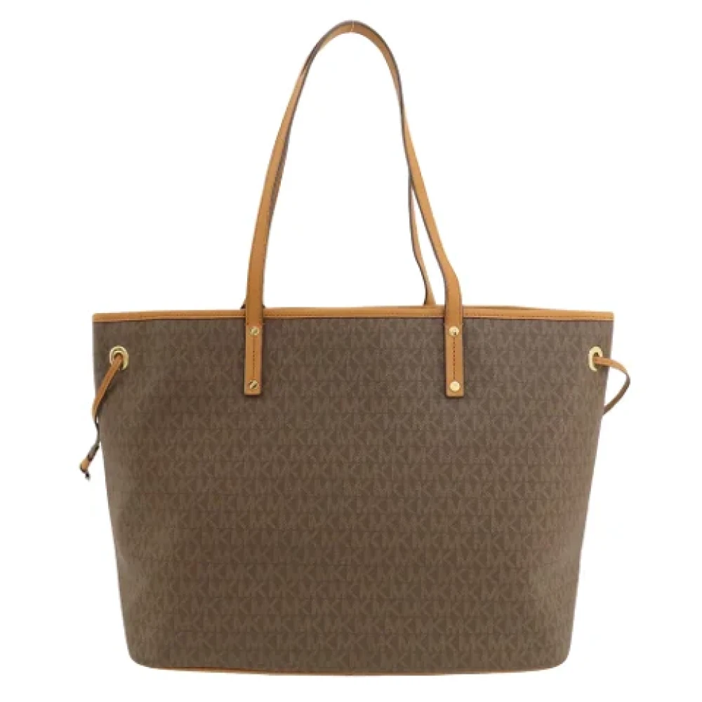 Michael Kors Pre-owned Canvas shoulder-bags Brown Dames