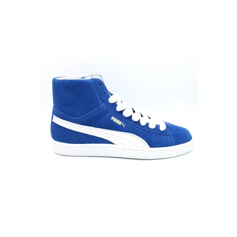 Puma Suede Mid Gum Sole Veterschoen Heren Schoenen Blauw