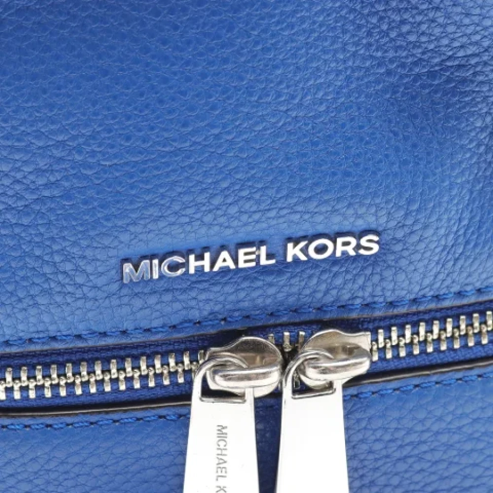 Michael Kors Pre-owned Leather backpacks Blue Dames