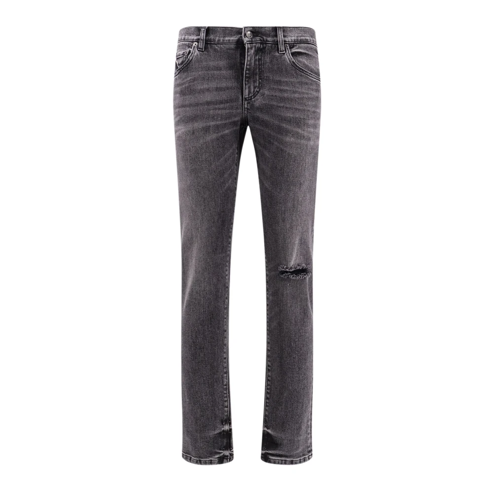 Dolce & Gabbana Men's Black Slim Fit Jeans, Xl, Skinny Stretch Cotton Jeans