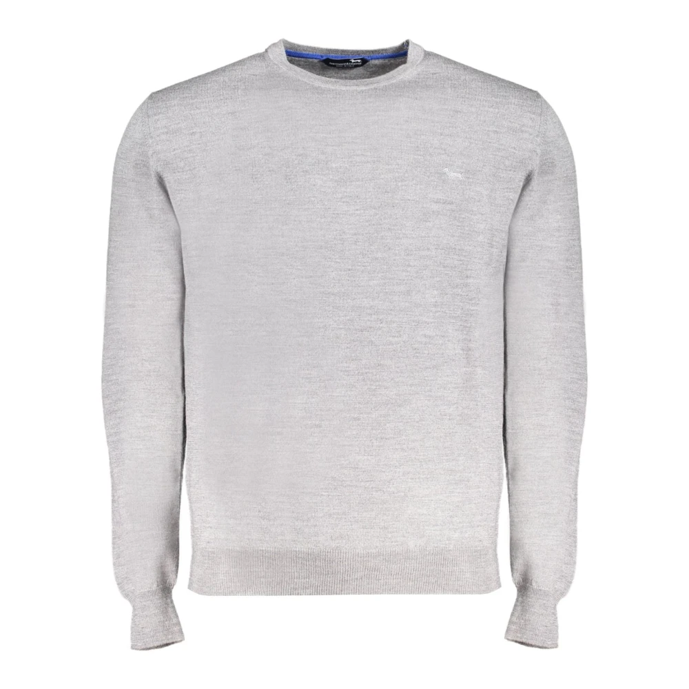 Harmont & Blaine Men's Gray Round-Neck Knitwear, L, Grey Jumper