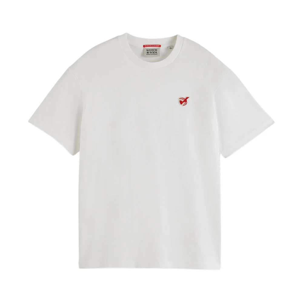 Scotch & Soda Peace Bird Core T-shirt White Heren