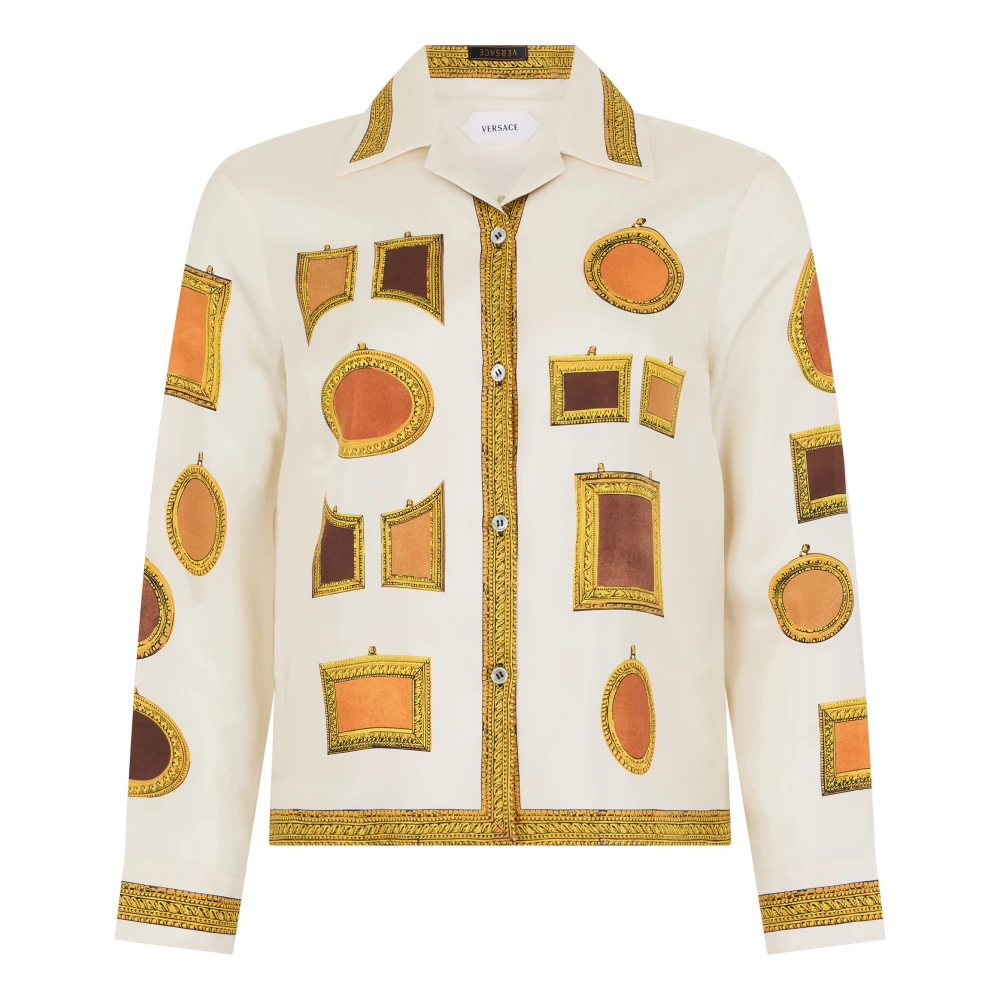 Versace Donna Multicolor - Printed Silk Twill Shirt - Blouses & Shirts - E - S