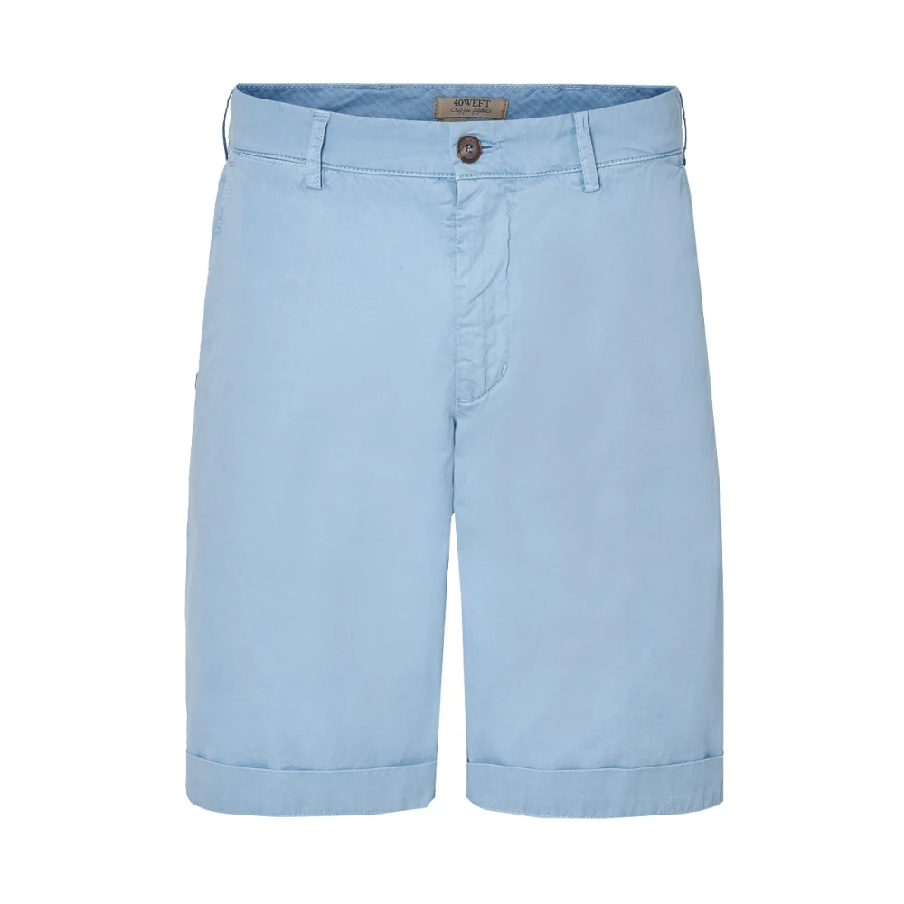 40Weft Casual Bermuda Shorts voor Mannen Blue Heren