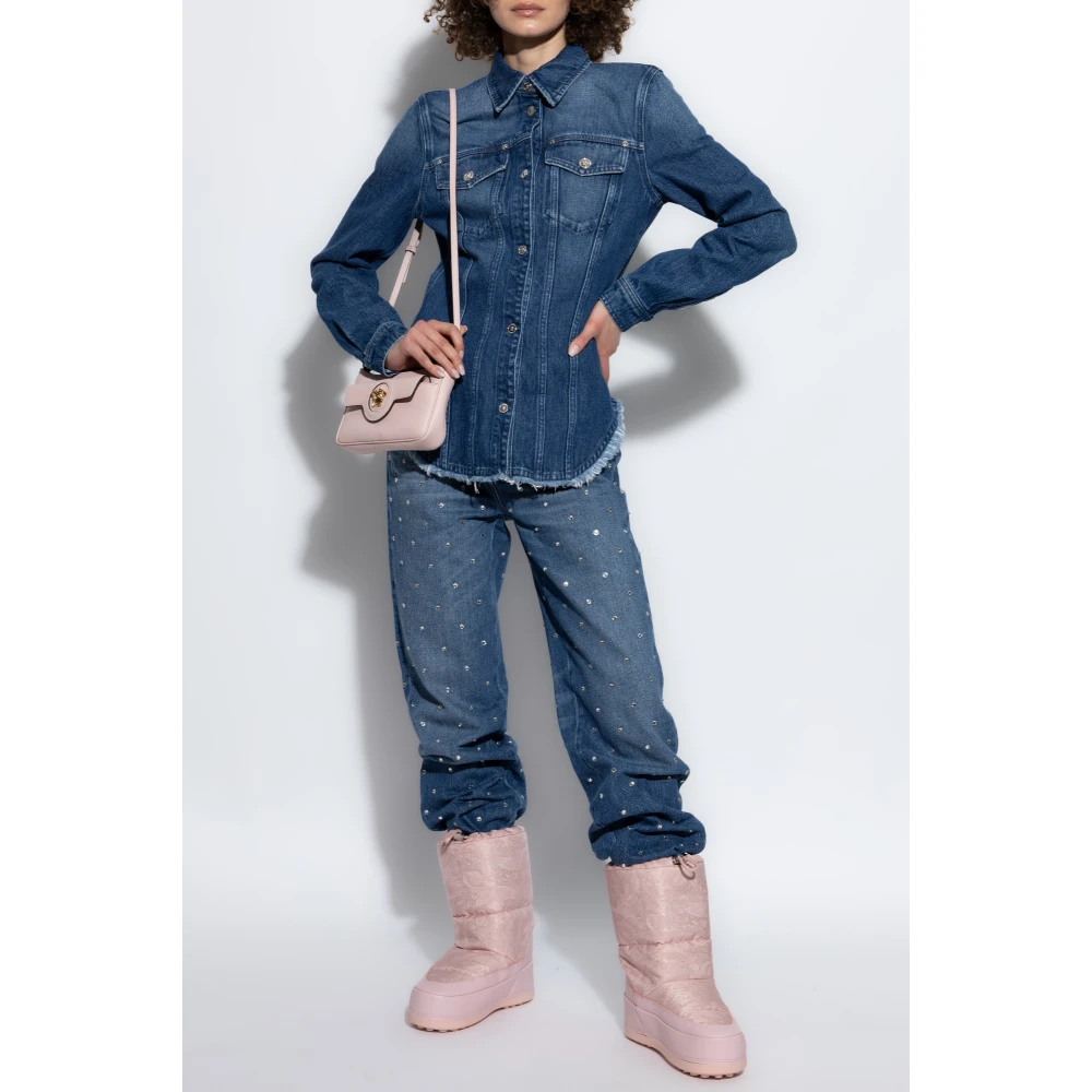Versace Spijkerjas met vintage-effect Blue Dames