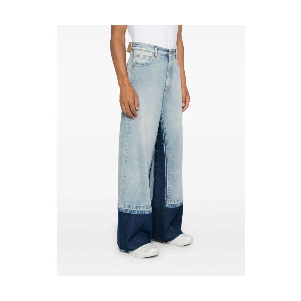 MM6 Maison Margiela Wijde Pijpen Jeans Blue Heren