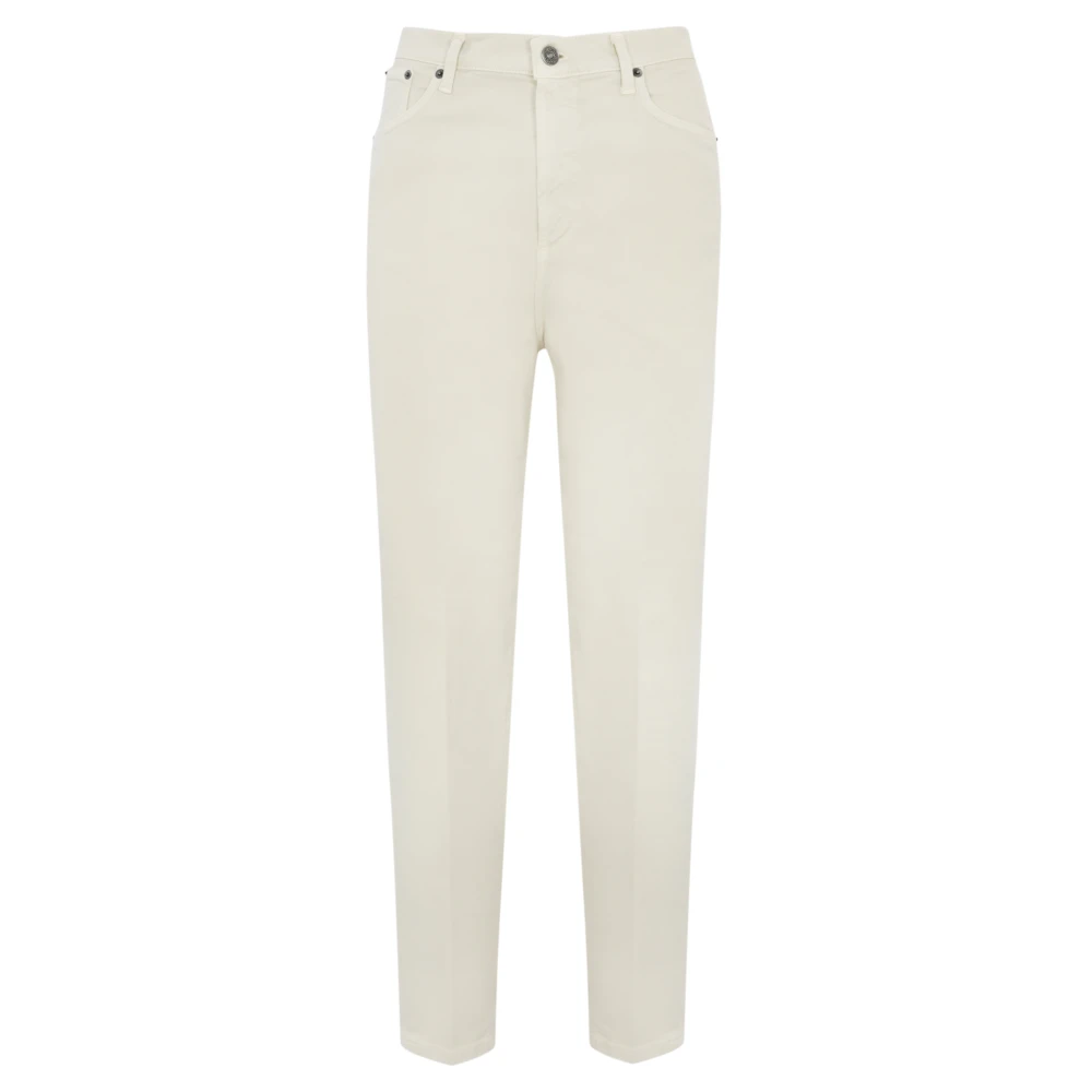 Dondup Crème Loose Fit Broek Beige Dames
