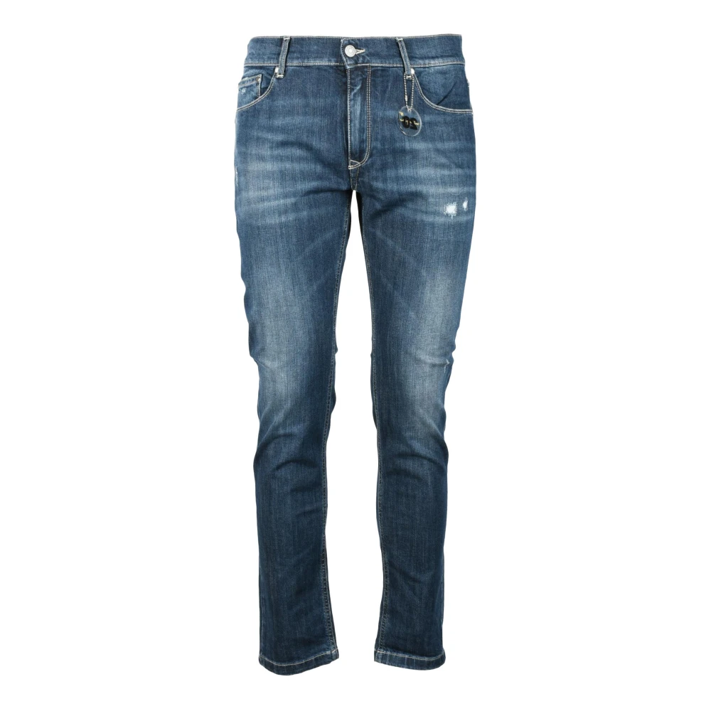 Daniele Alessandrini Heren Jeans 98% Katoen 2% Elastaan Blue Heren