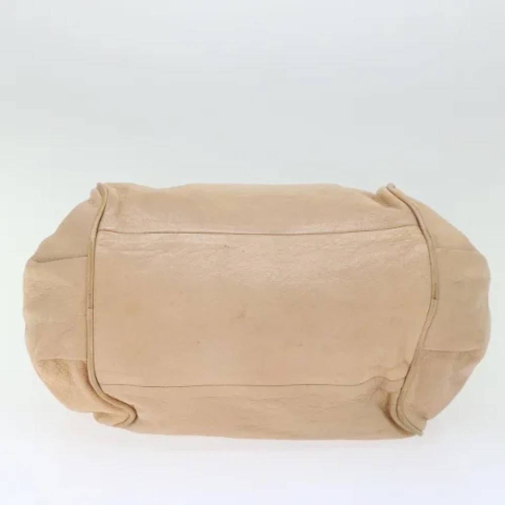 Chloé Pre-owned Leather handbags Beige Dames