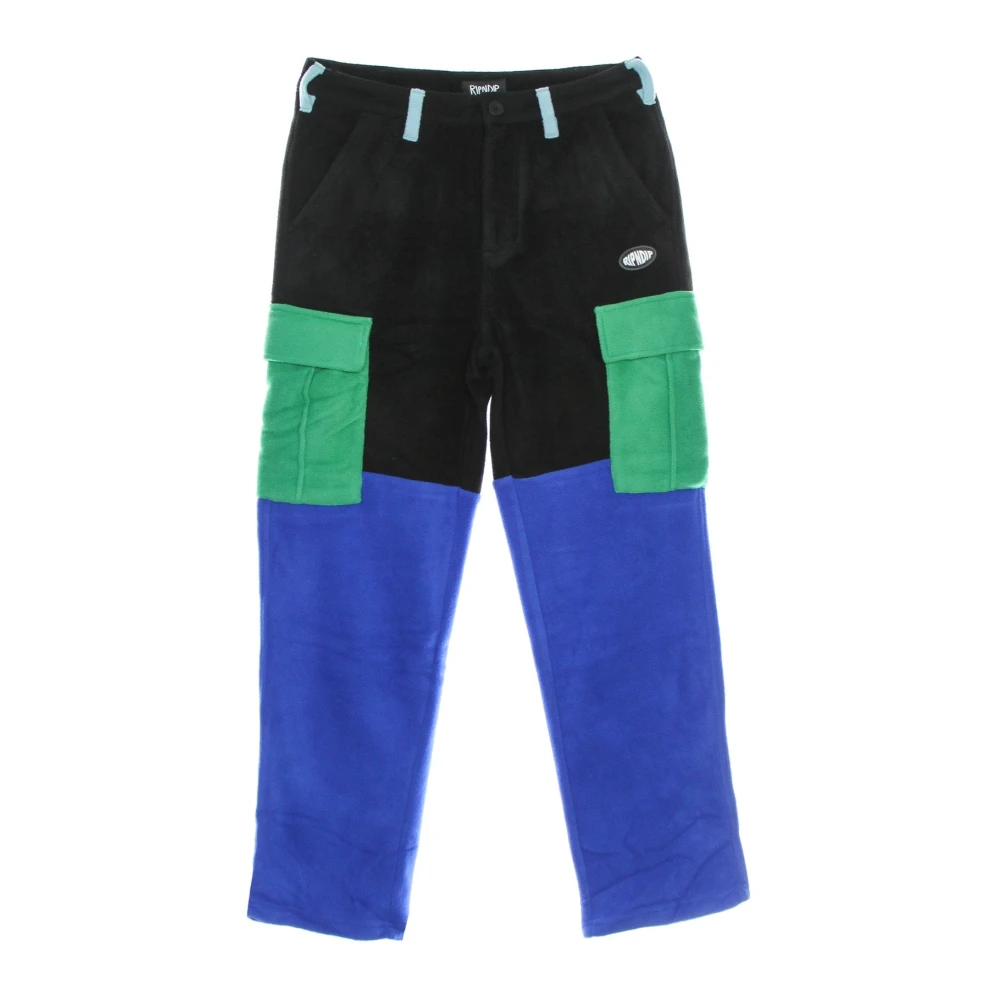 Ripndip Kleur Blok Fleece Cargo Broek Multicolor Heren