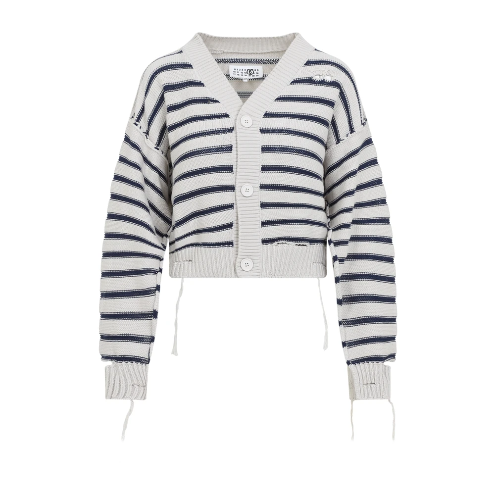 MM6 Maison Margiela Witte Cardigan White Dames