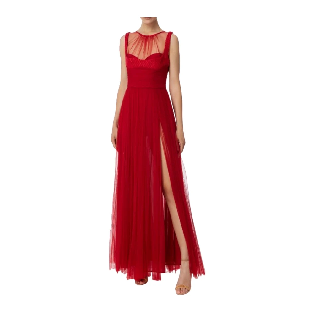 Elisabetta Franchi Casual jurk Red Dames