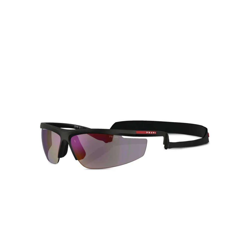 Prada Men's Black Sunglasses, One Size, Linea Rossa Sunglasses