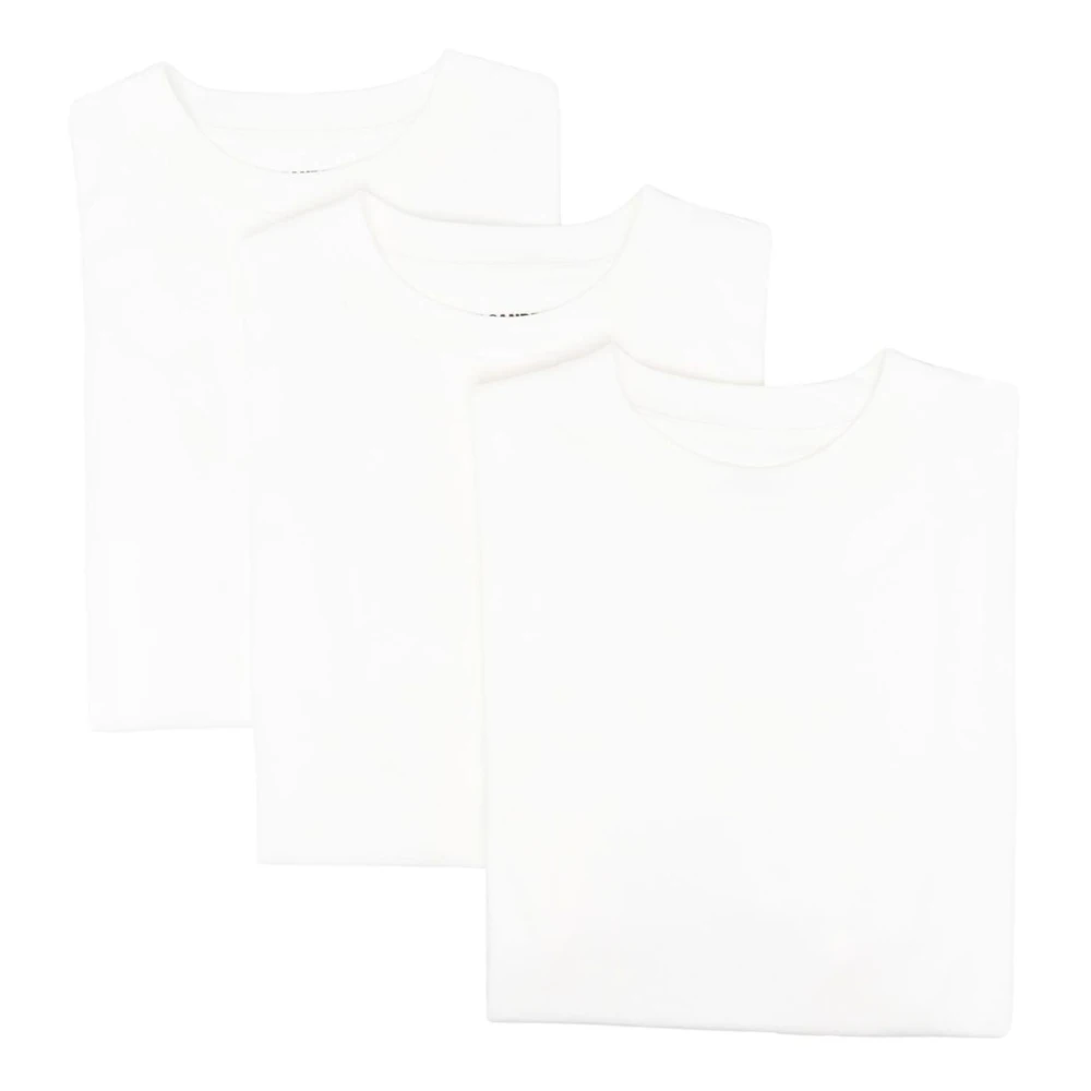Jil Sander Luxe Witte Tee Set White Heren