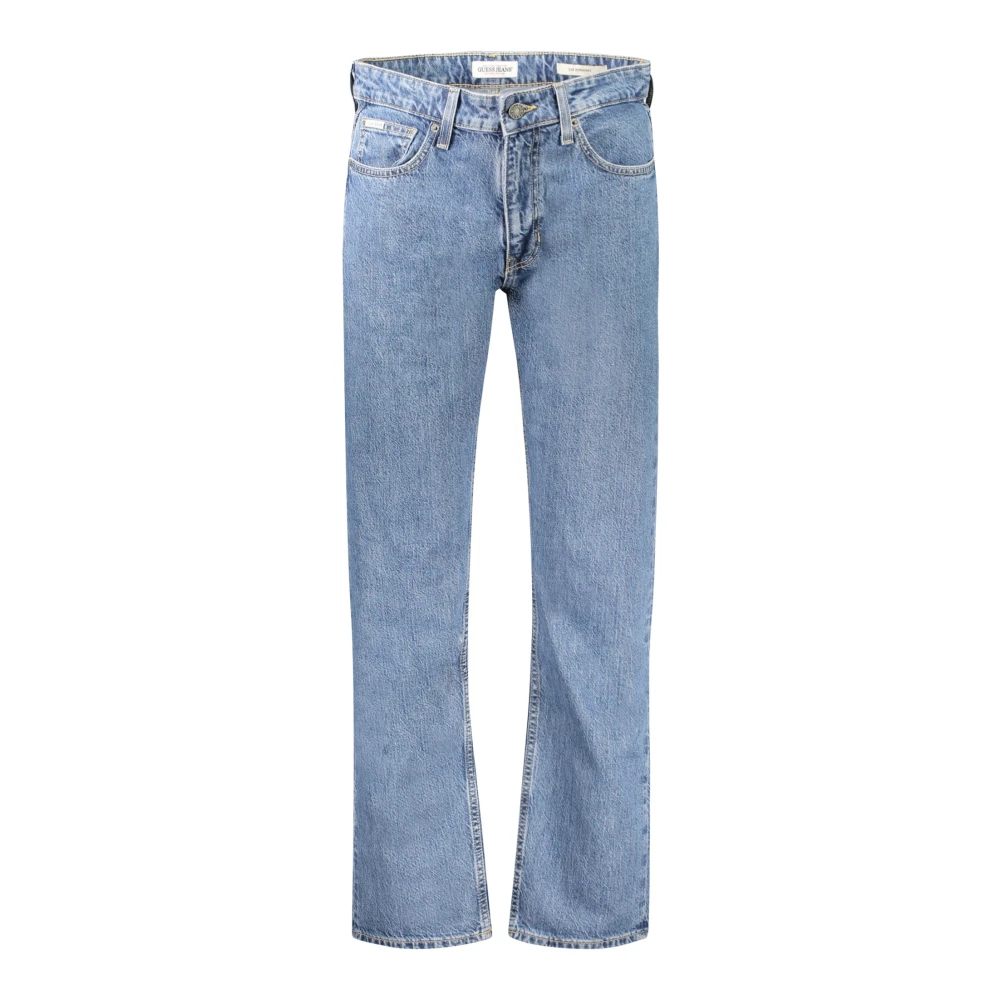 Guess Men's Blue Denim Straight Jeans - Slim Fit Jeans - W32 L32 - Jeans