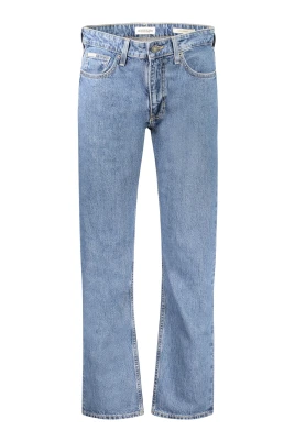 Blå Denim Herr Straight Jeans
