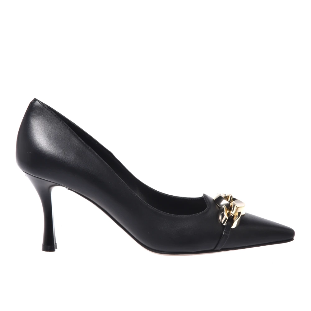 Baldinini Women's Black Leather Court Shoes - Pumps - 5 Uk - Shoes