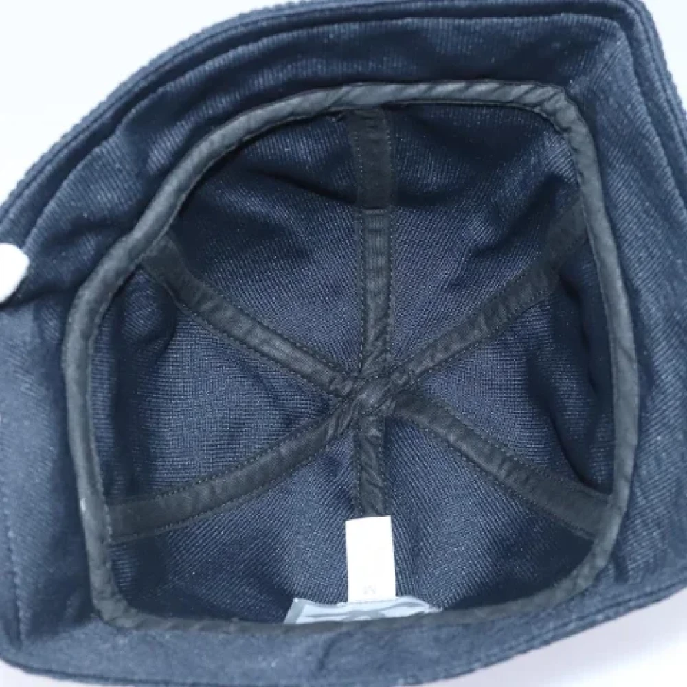 Chanel Vintage Pre-owned Cotton hats Black Dames