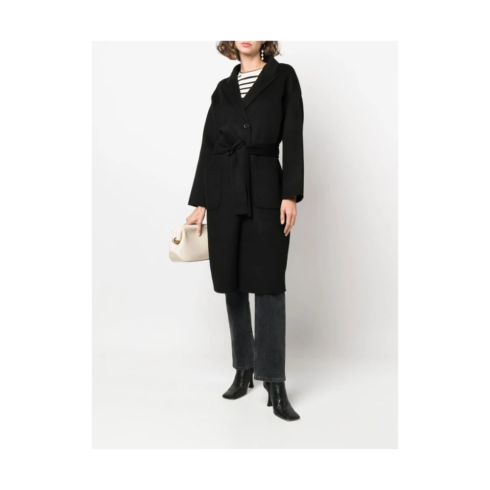 Anine Bing Dubbelrijig getailleerde jas Black Dames