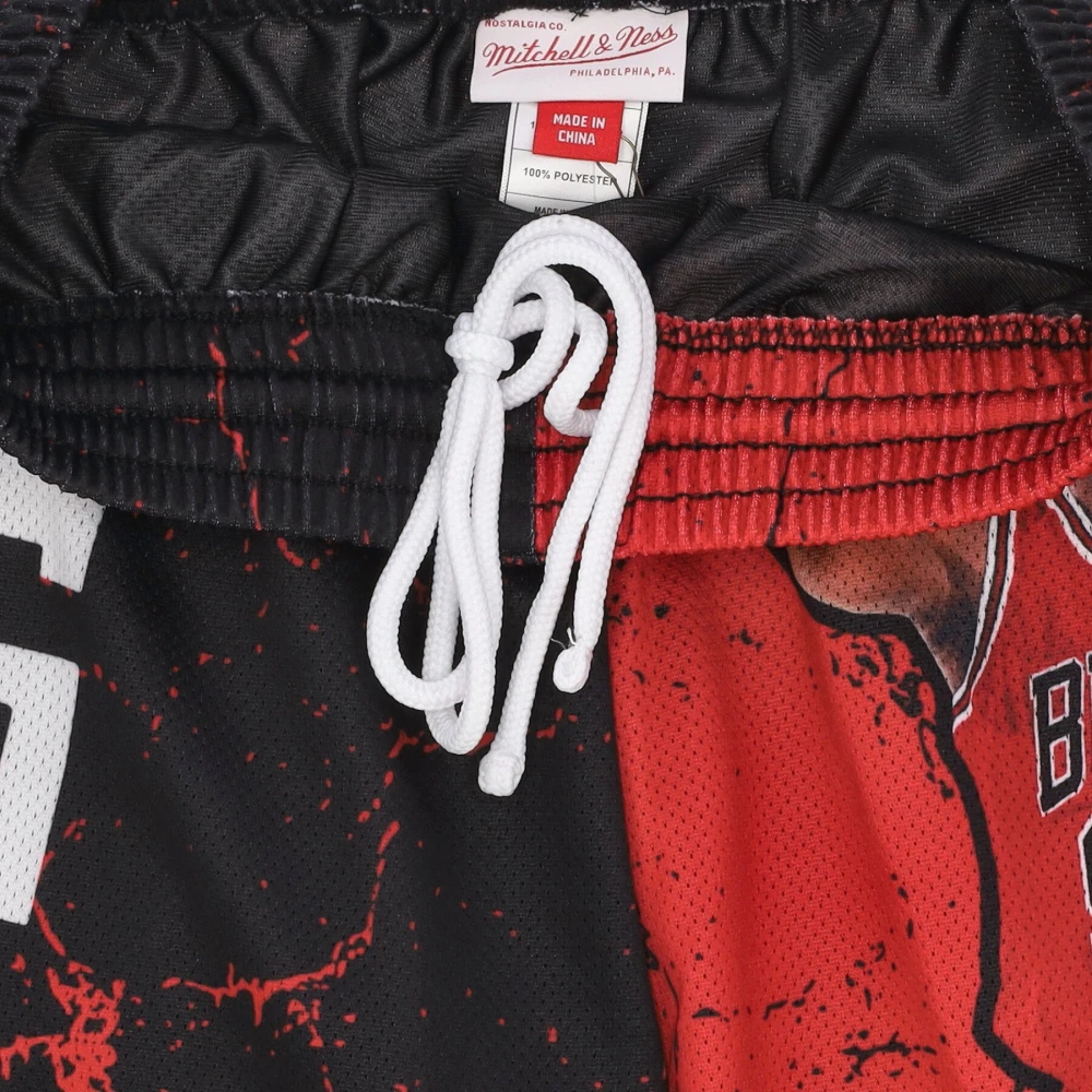 Mitchell & Ness NBA Burst Mesh Basketbalshorts Multicolor Heren