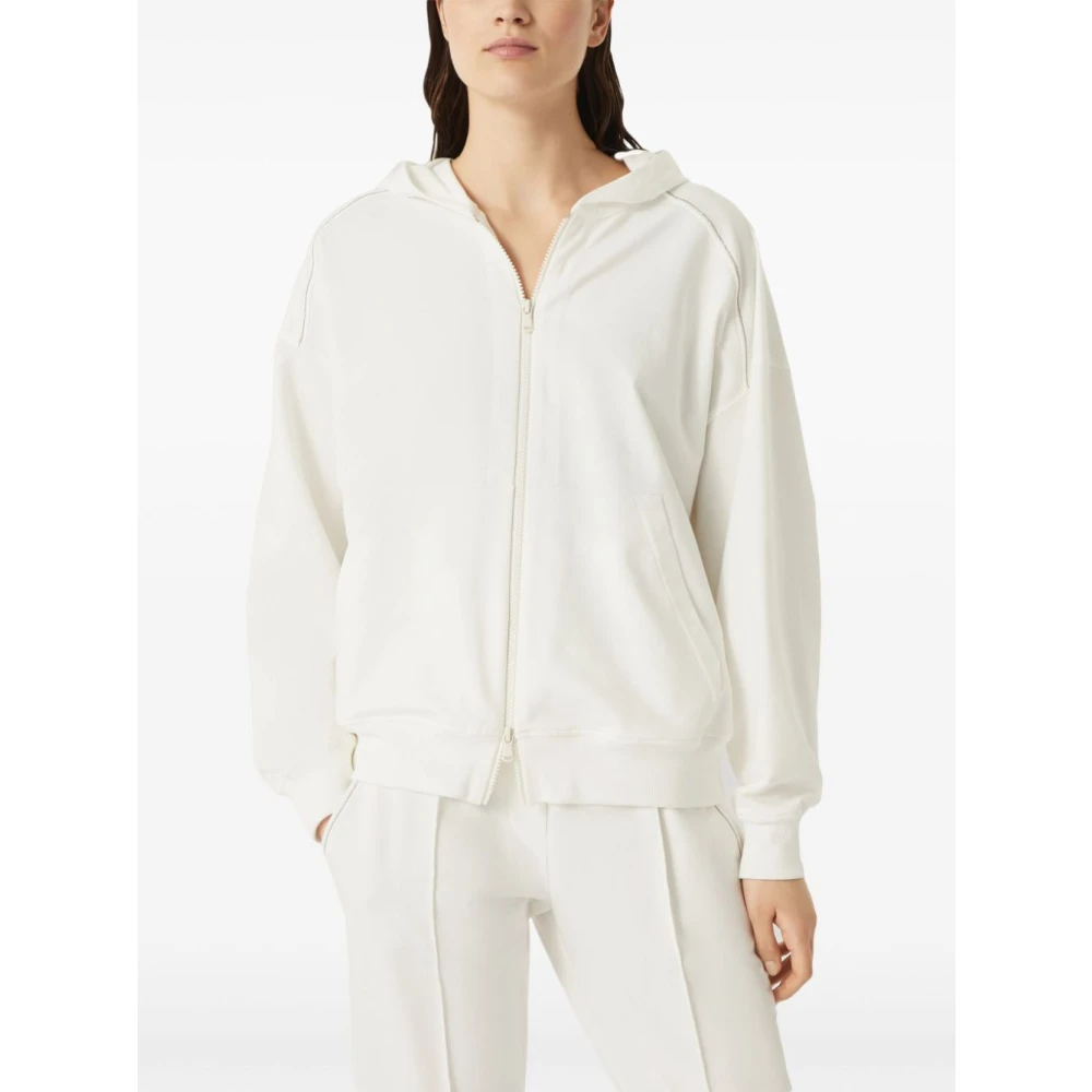BRUNELLO CUCINELLI Witte Sweater met Rits White Dames
