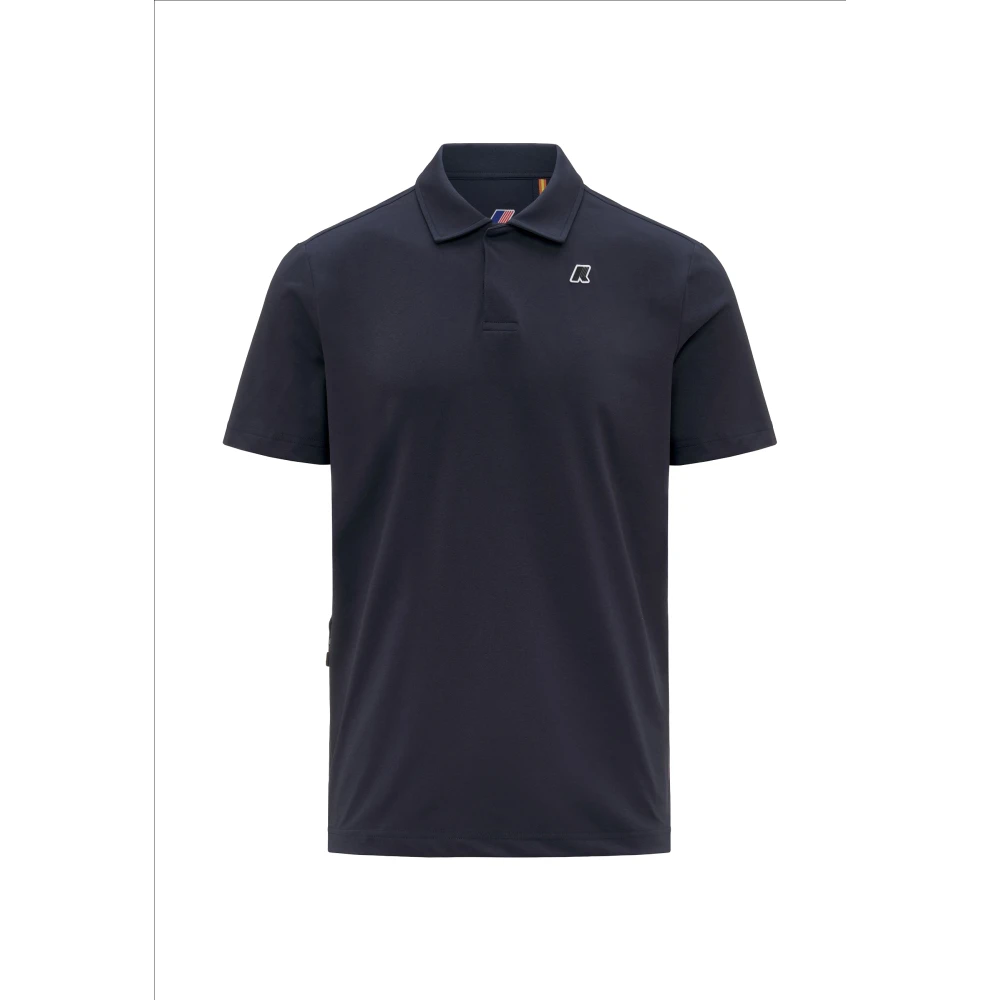 K-Way Men's Blue Polo Shirts, 2XL, Decouvrir Travel Polo