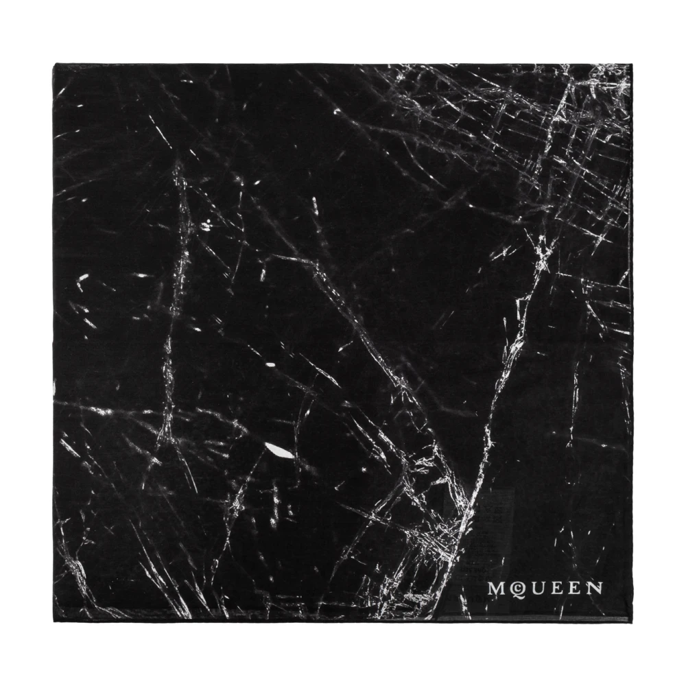 Alexander mcqueen Katoenen sjaal Black Heren