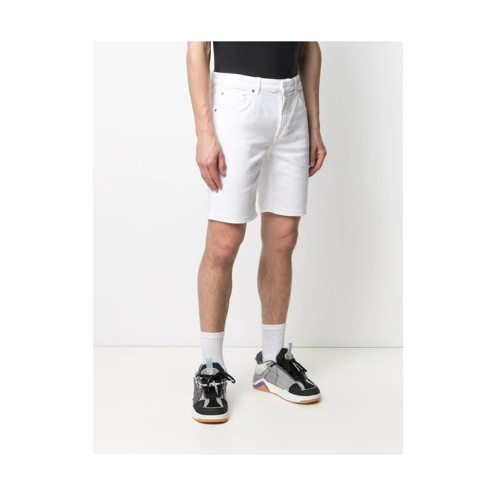 Dondup Witte Chino Shorts van Katoenmix White Heren
