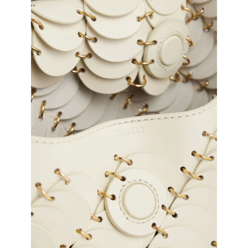 Paco Rabanne Crème Gouden Handtas Beige Dames