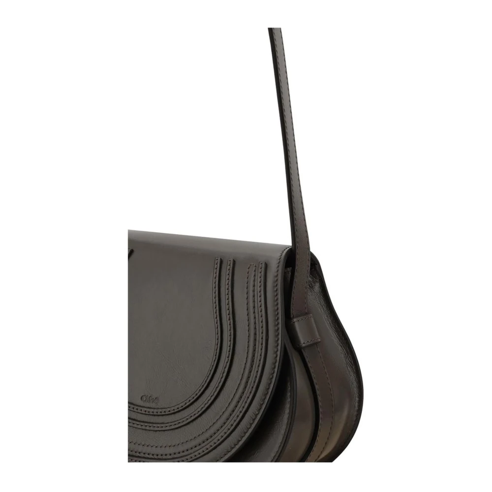 Chloé Schoudertas met kwast en messing bedel Gray Dames