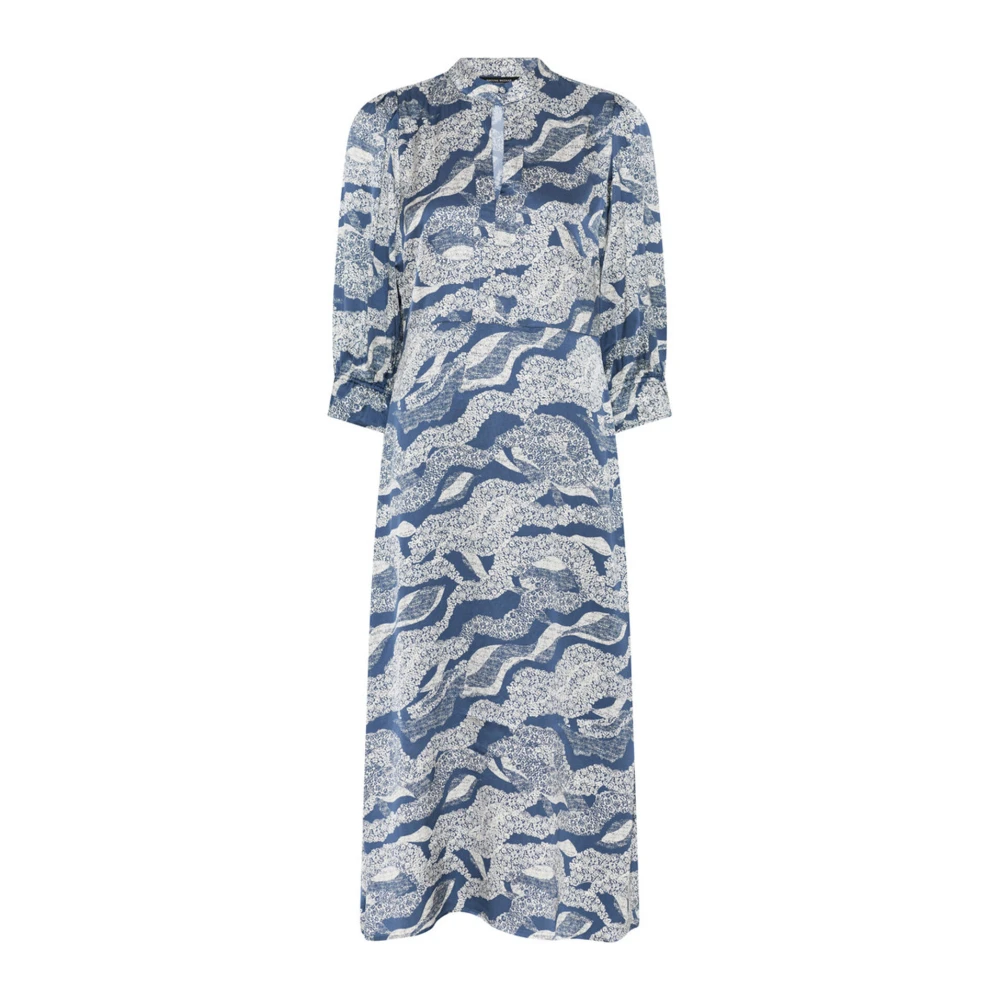 Bruuns Bazaar Blauw Kantjurk met Print Multicolor Dames