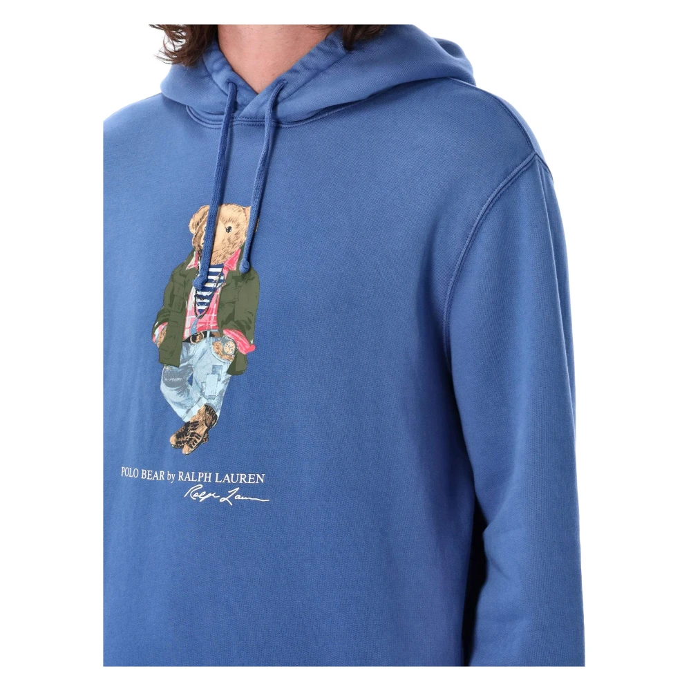 Polo Ralph Lauren Polo Bear Fleece Hoodie Blue Heren