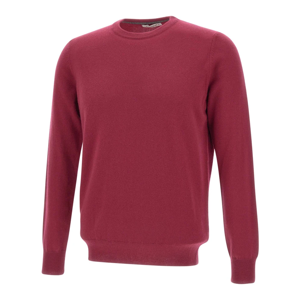Kangra Men's Red Round-Neck Knitwear, M, Crew Neck Jumper