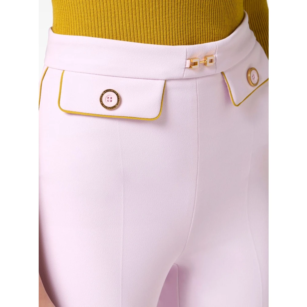 Elisabetta Franchi Roze Elegante Broek Pink Dames