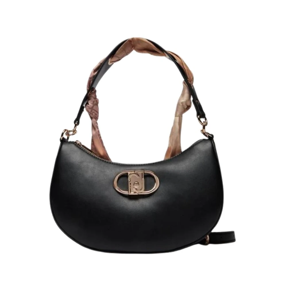 Liu Jo Zwarte Schoudertas PU Leer Black Dames
