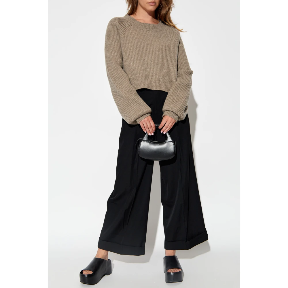 Y-3 Wollen broek Black Dames