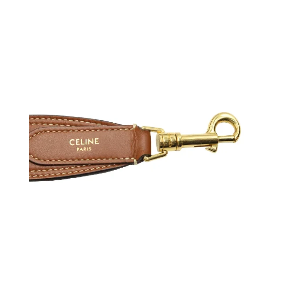 Celine Vintage Pre-owned Leather home-office Brown Dames