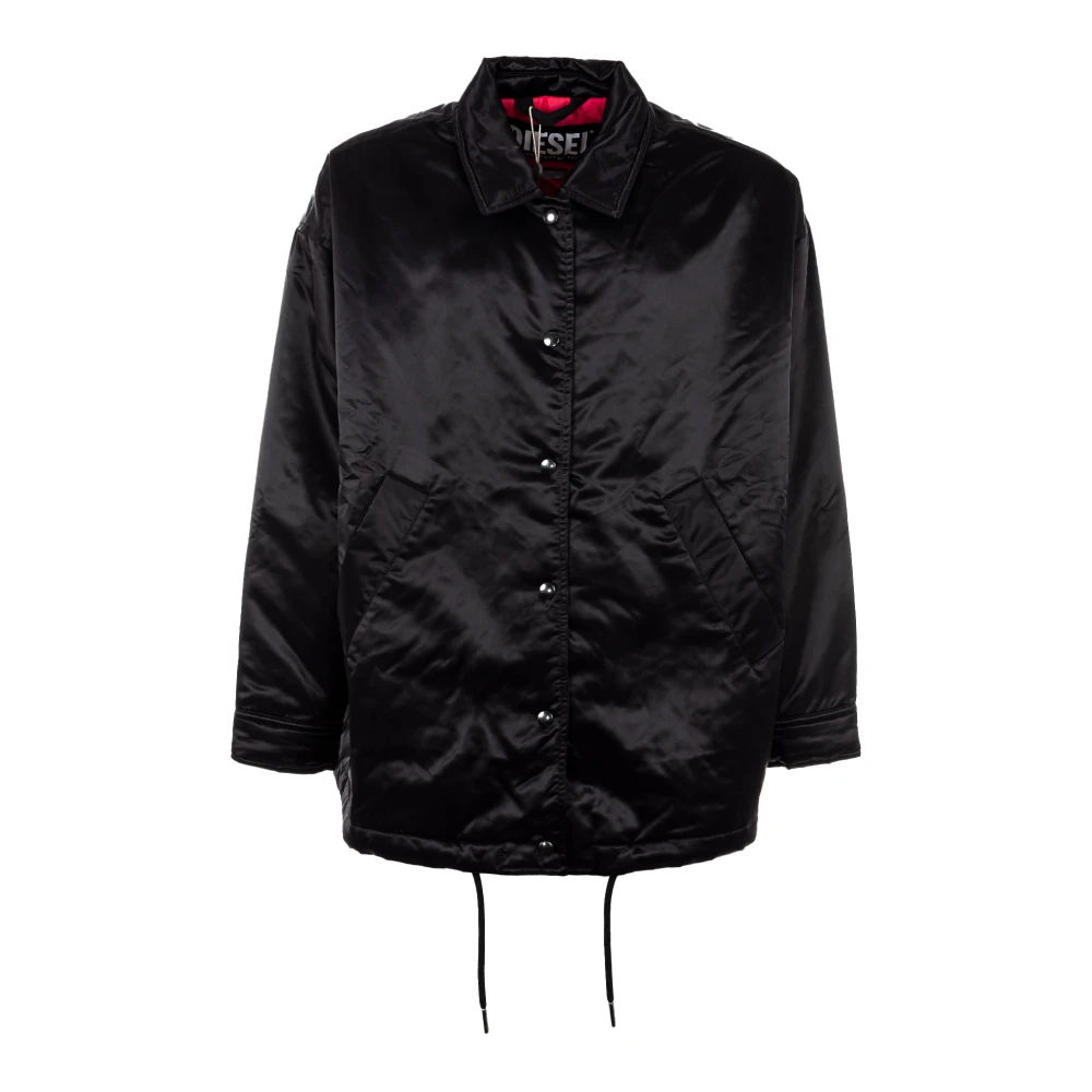 Diesel Zwarte jas voor dames Outlet prijs Black Dames