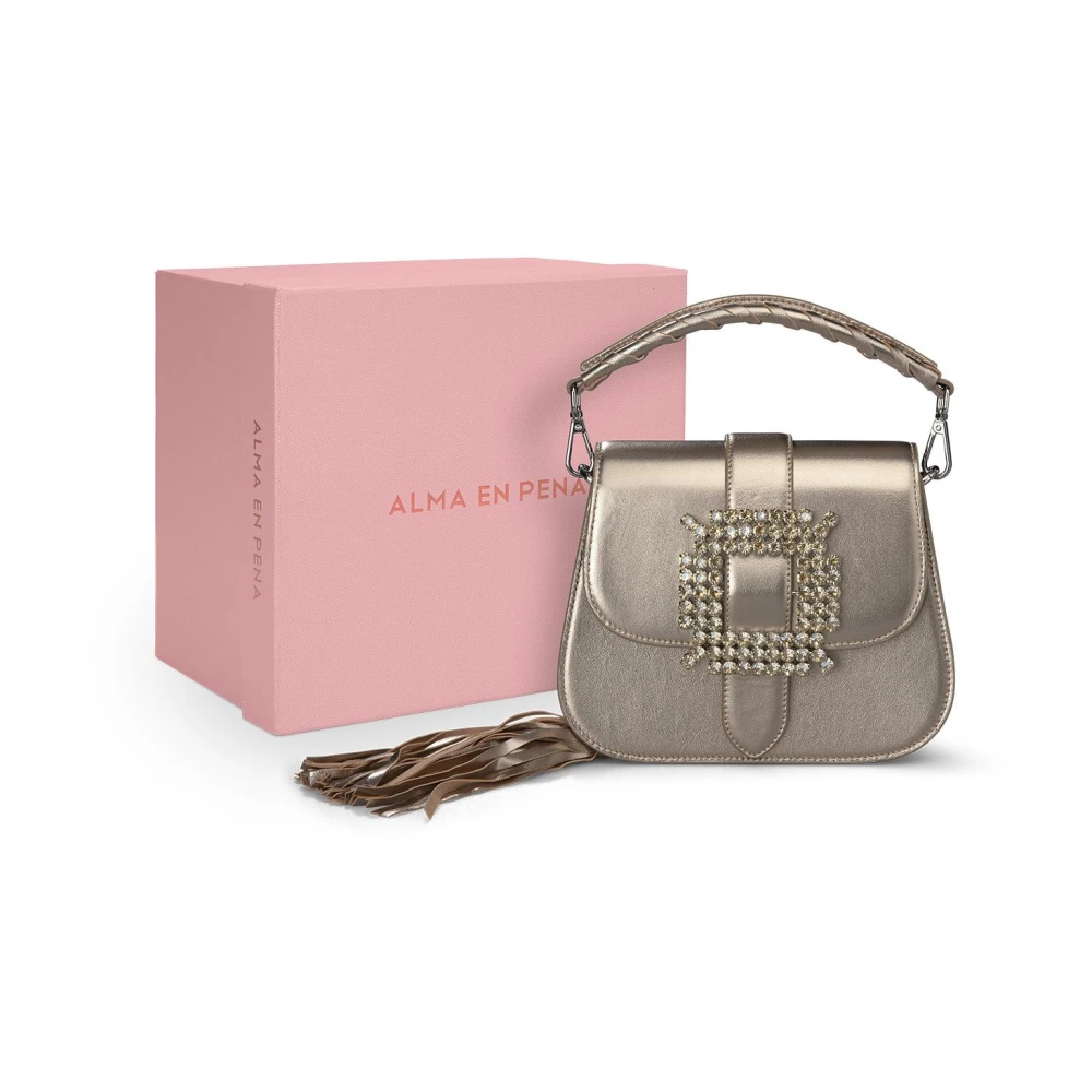 Alma en Pena Handtassen ornament Brown Dames