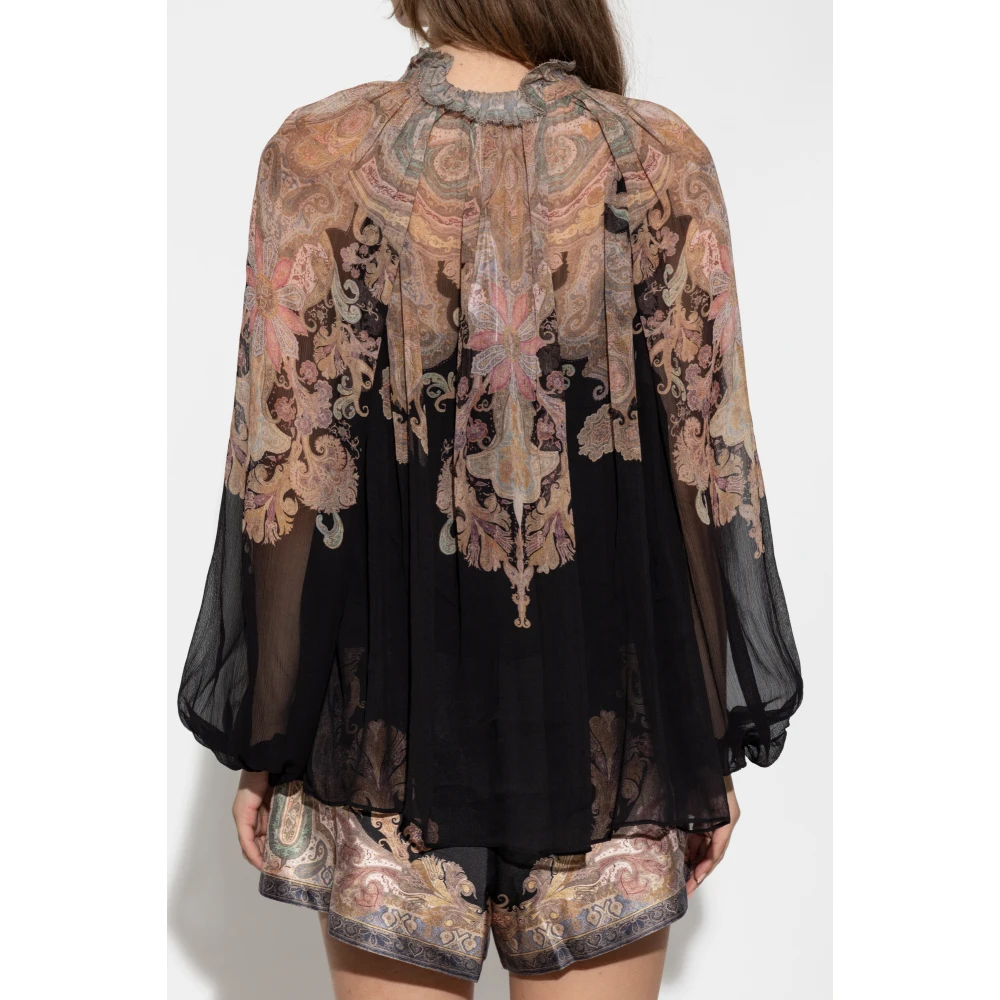 Zimmermann Shirt met strik Black Dames