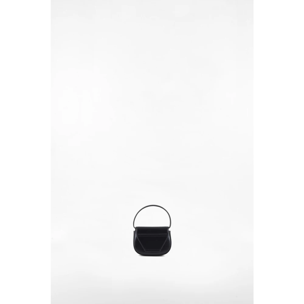 Diesel Stijlvolle Flap Tas met Verstelbare Band Black Dames