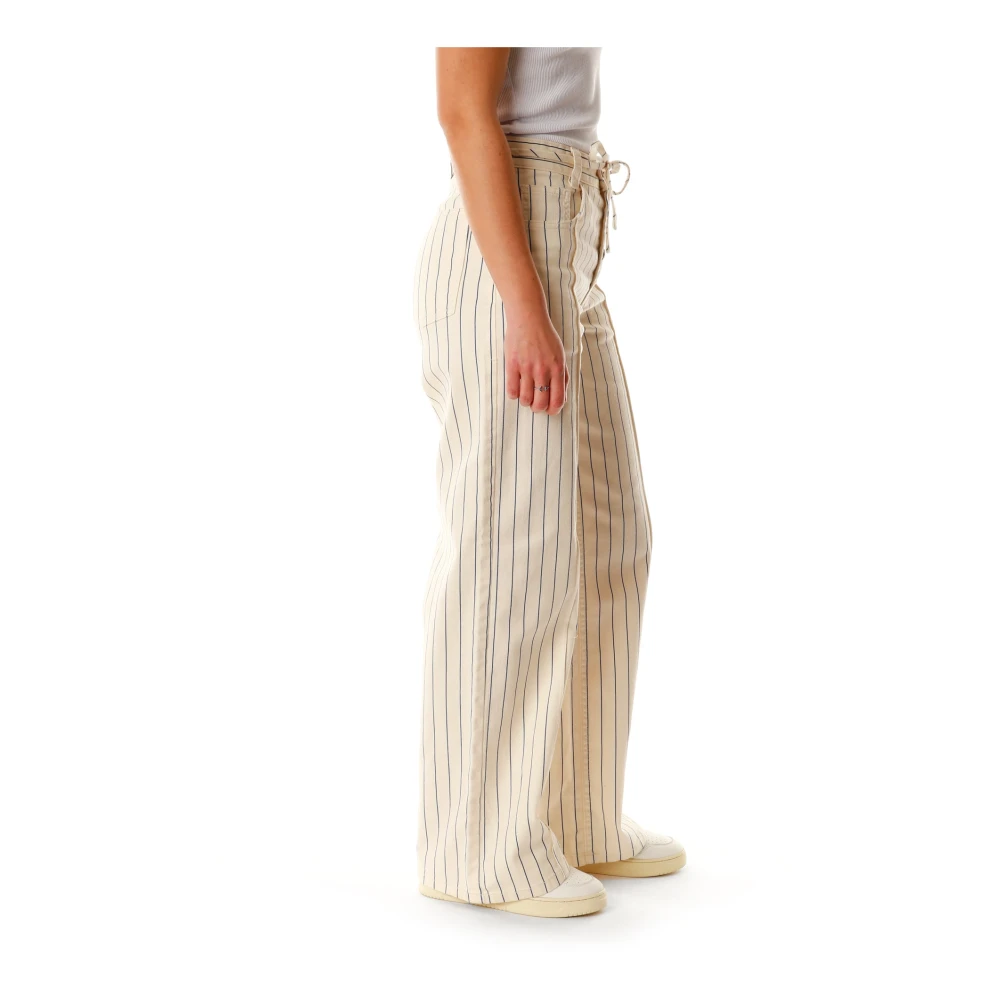 BAUM UND PFERDGARTEN High Waist Straight Fit Jeans Beige Dames