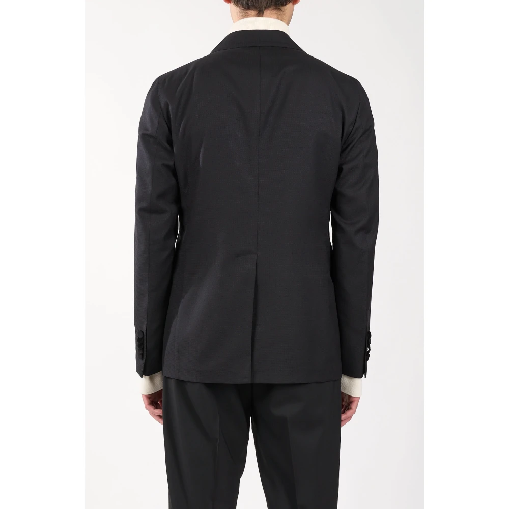 Tagliatore Wollen smokingjasje Black Heren