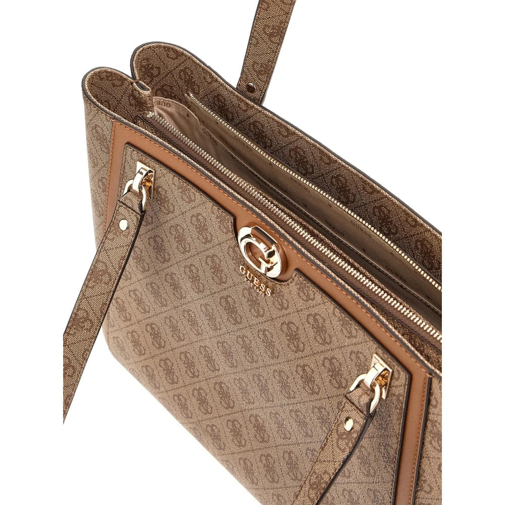 Guess Nolana Sml Girlfrien Latte Schoudertas Brown Dames