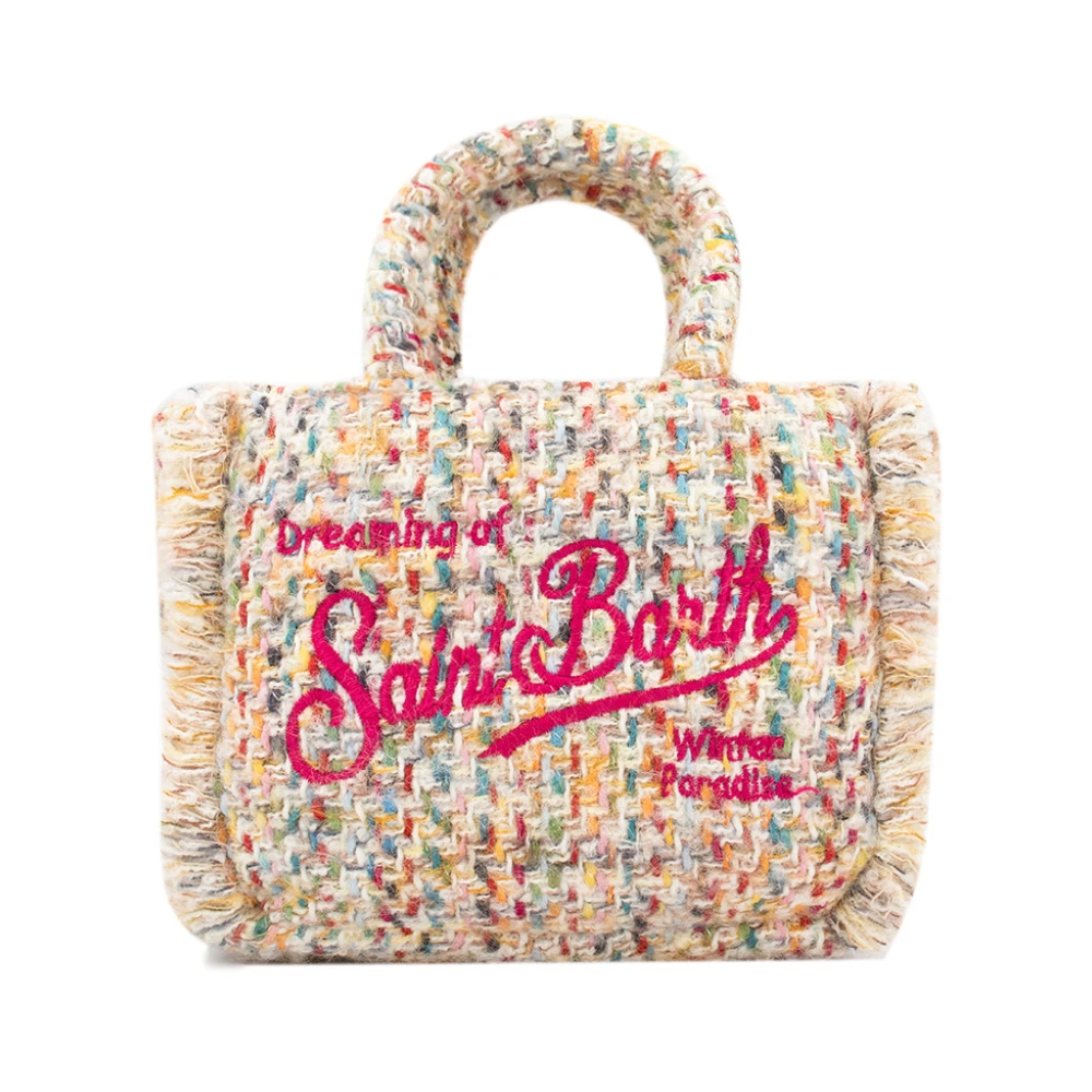 Saint Barth Multicolor Handtas met Franjes en Logo Multicolor Dames