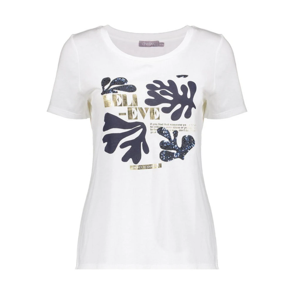 Geisha Geloof T-shirt White Dames