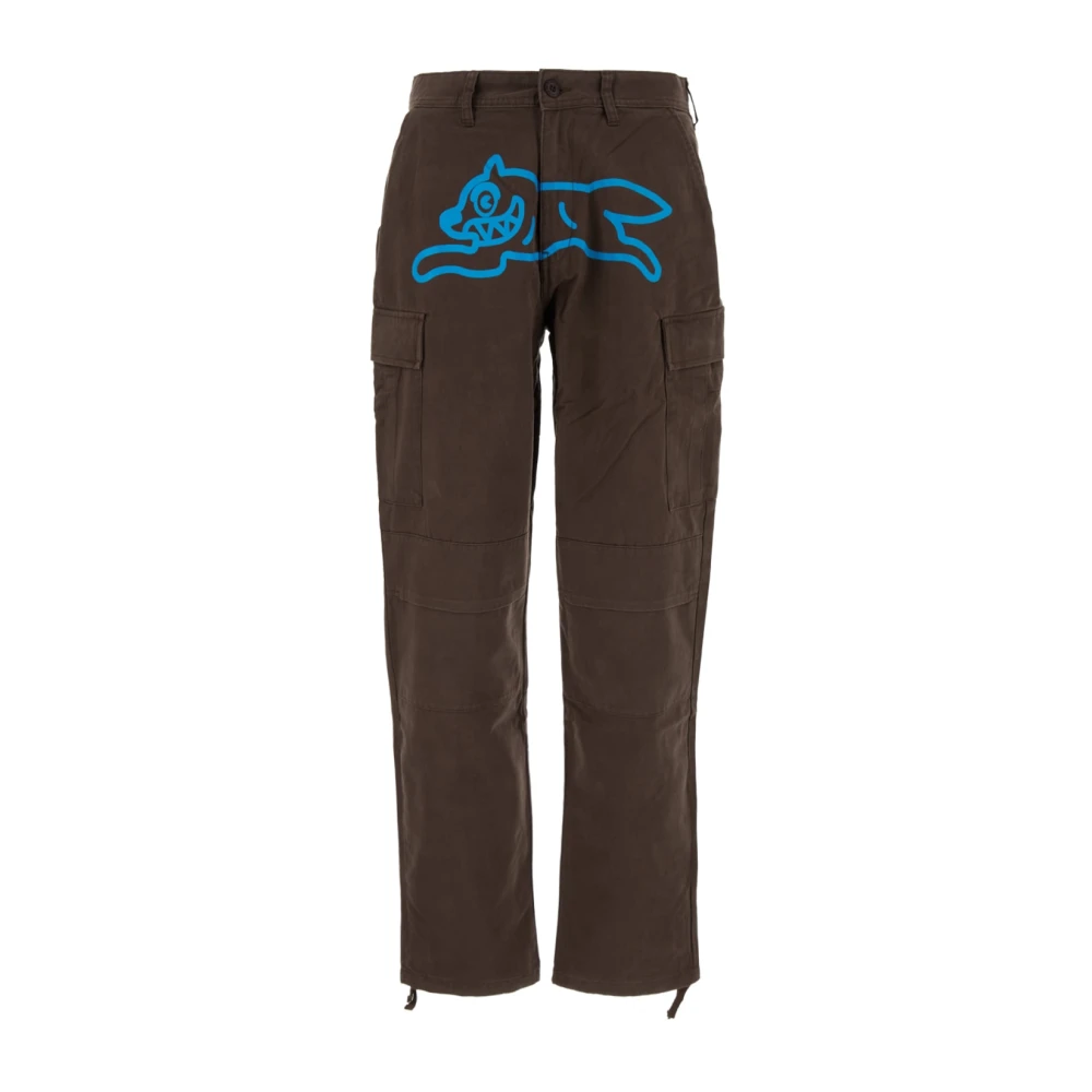 Icecream Brown Straight Trousers, Male, Xs, Pantalone Straight Trousers