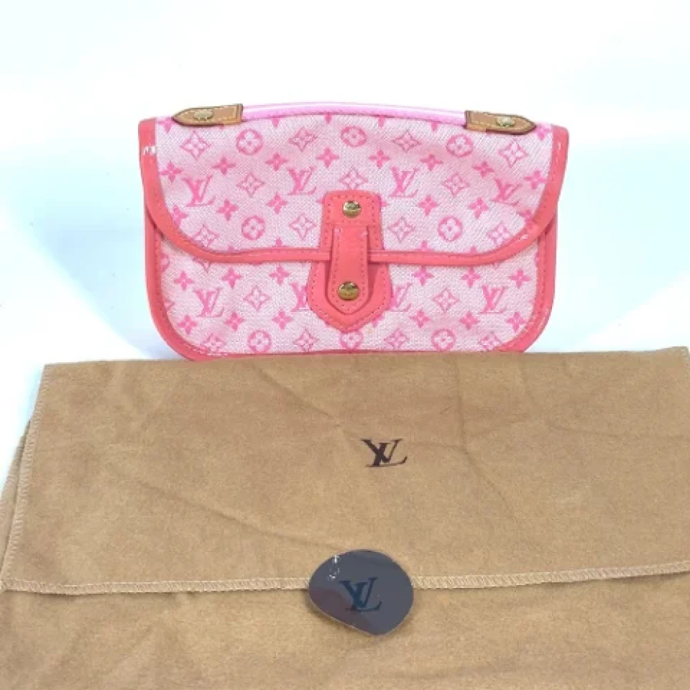 Louis Vuitton Vintage Pre-owned Canvas clutches Pink Dames